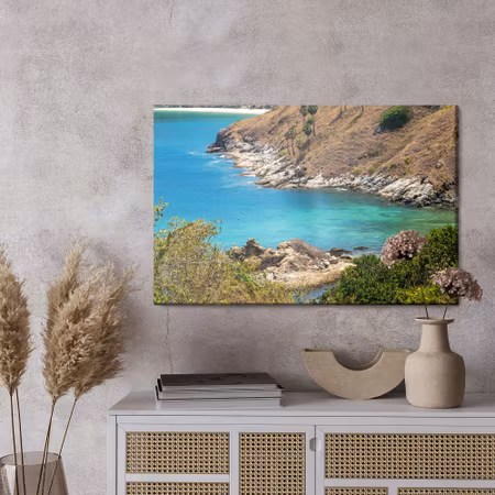 Canvastavla - Azure sea and coast