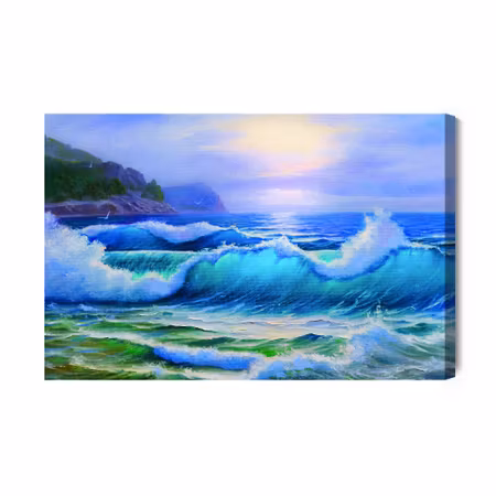 Canvastavla - Painted seascape