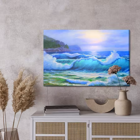 Canvastavla - Painted seascape