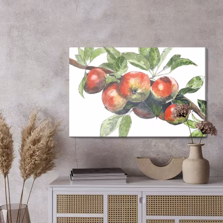 Canvastavla - Apples on the branch