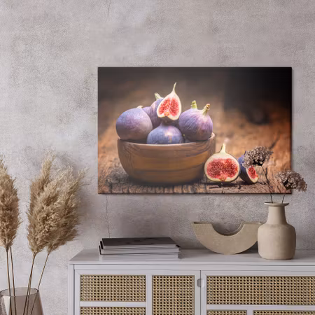 Canvastavla - Figs on wood