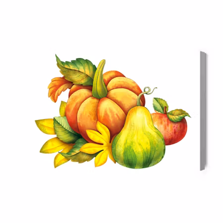 Canvastavla - Autumn vegetables