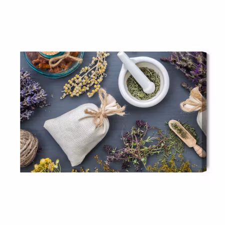Canvastavla - Lavender with herbs