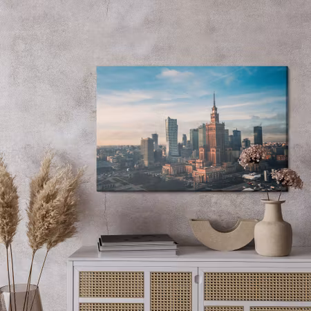 Canvastavla - Tall buildings in warsaw
