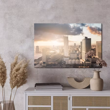 Canvastavla - Panorama of warsaw