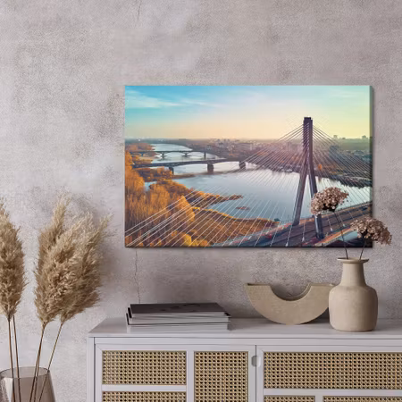 Canvastavla - Bridges in warsaw