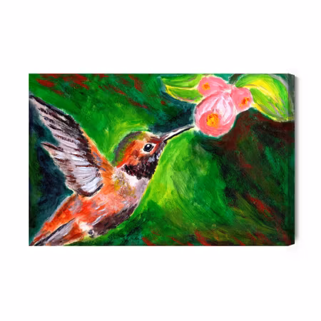 Canvastavla - Hummingbird bird