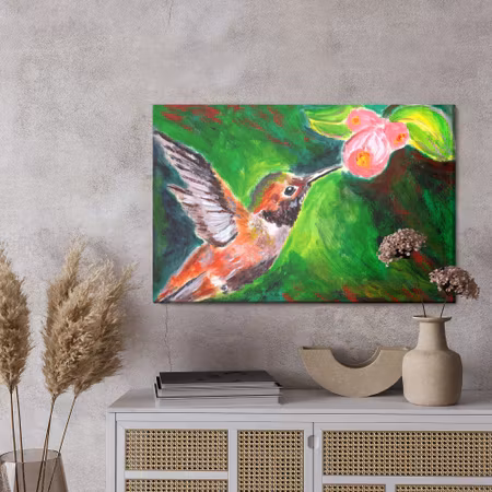 Canvastavla - Hummingbird bird