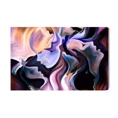 Canvastavla - Abstraction and faces