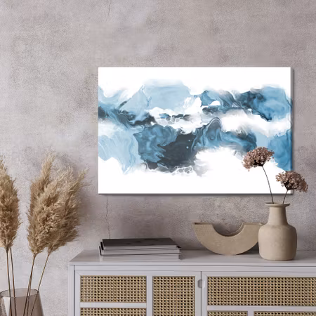 Canvastavla - Blue abstract wave