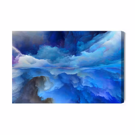 Canvastavla - Abstract reflection of clouds