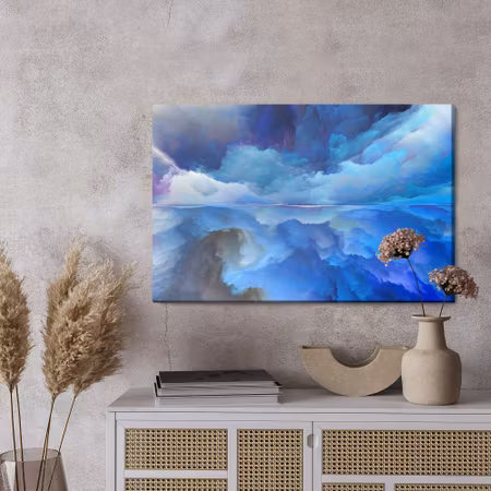 Canvastavla - Abstract reflection of clouds