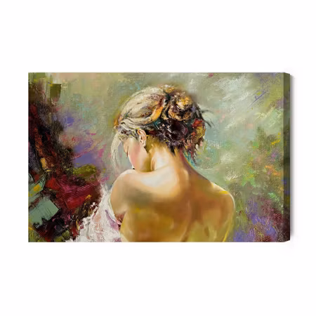 Canvastavla - Portrait of a pensive woman