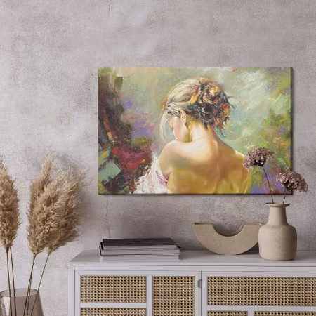 Canvastavla - Portrait of a pensive woman