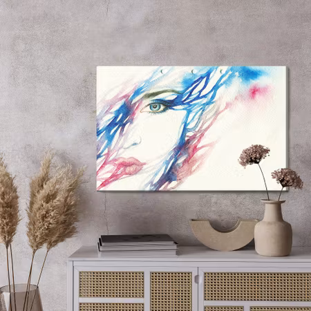 Canvastavla - Watercolor woman face