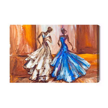 Canvastavla - Women in ball gowns