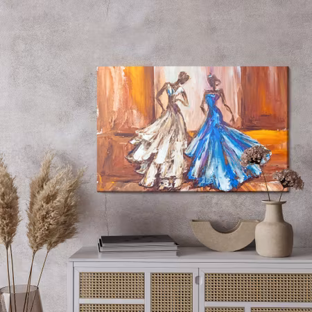 Canvastavla - Women in ball gowns