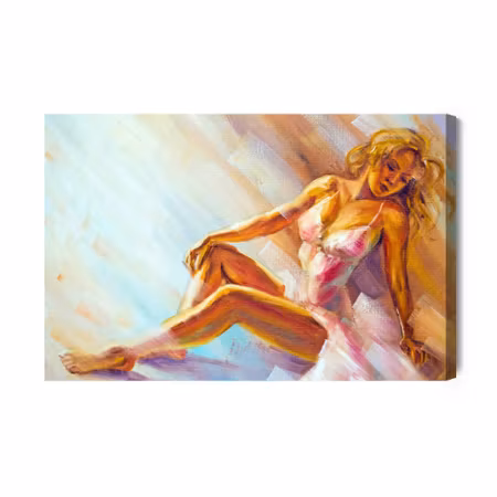 Canvastavla - Painted ballerina