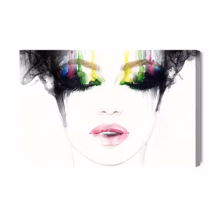 Canvastavla - Abstract female face