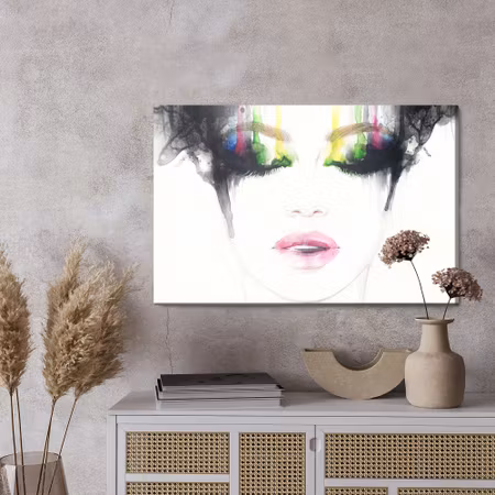 Canvastavla - Abstract female face