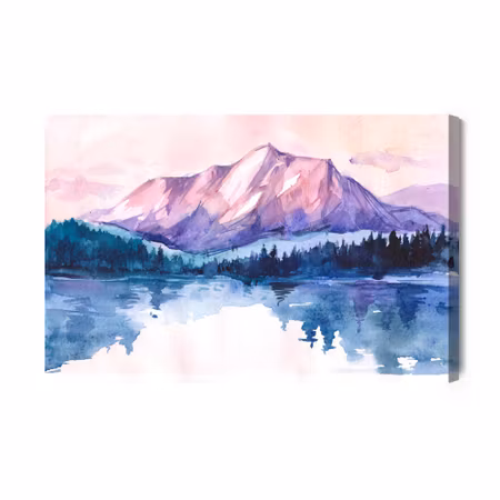 Canvastavla - Picturesque mountain landscape