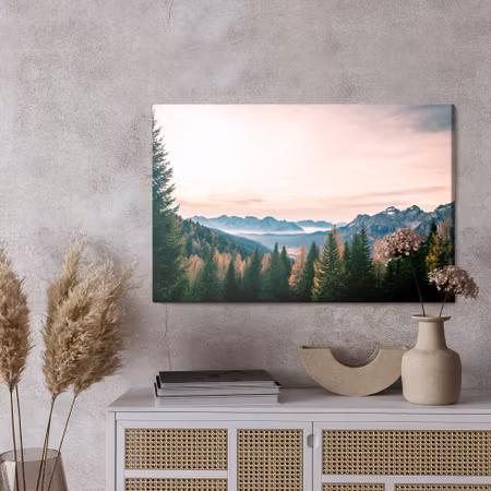 Canvastavla - Landscape with the italian alps