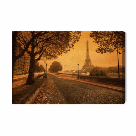 Canvastavla - Vintage streets of paris