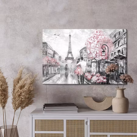 Canvastavla - In love in the streets of paris