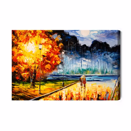 Canvastavla - In love with the autumn park