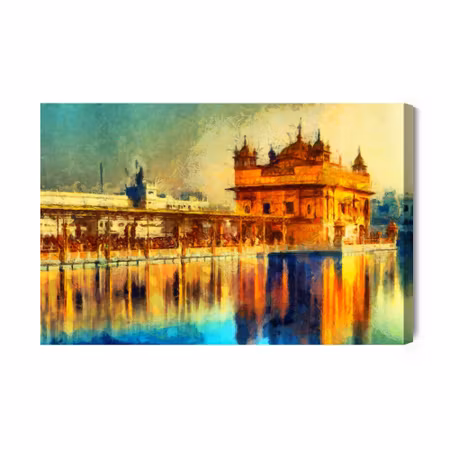 Canvastavla - Golden temple in amritsar
