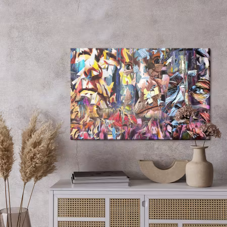 Canvastavla - Colorful futuristic abstraction