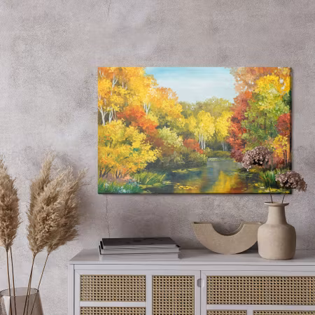 Canvastavla - Forest in autumn colors