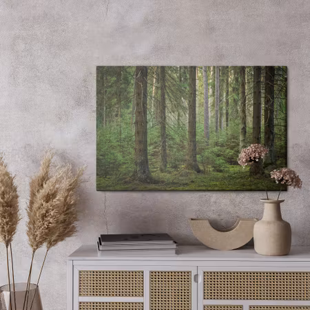 Canvastavla - Forest 3d view