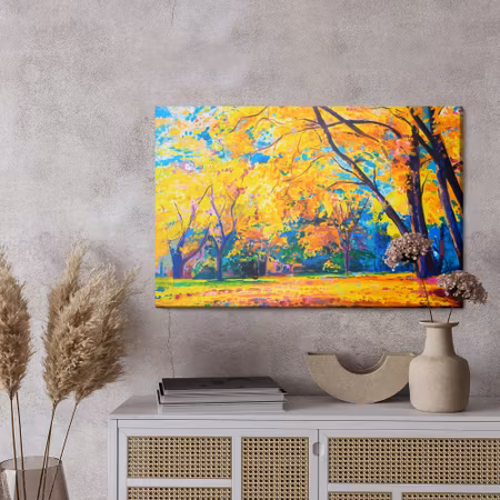 Canvastavla - Autumn forest landscape