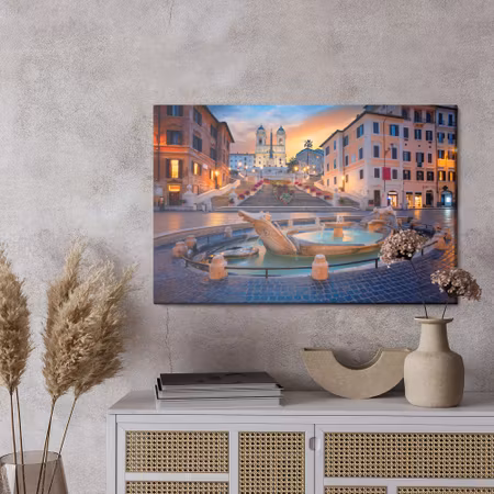 Canvastavla - The spanish steps in rome 3d