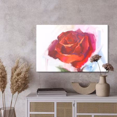 Canvastavla - Rose as painted