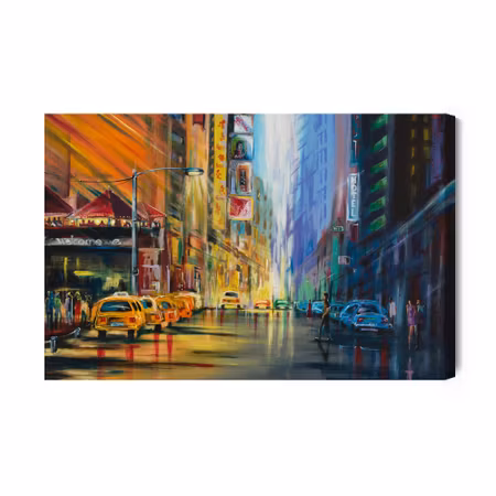 Canvastavla - The center of new york as painted