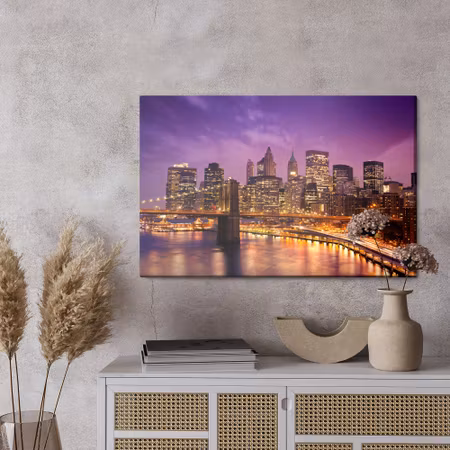 Canvastavla - New york city center at night