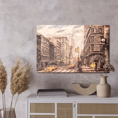 Canvastavla - New york street like painted