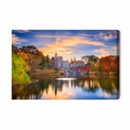 Canvastavla - Belvedere castle in central park