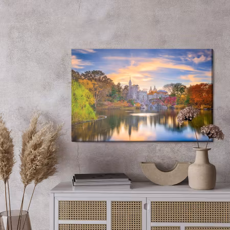 Canvastavla - Belvedere castle in central park