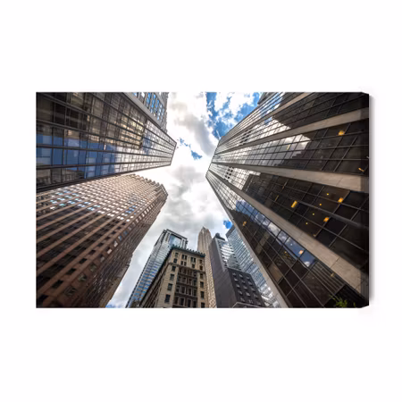 Canvastavla - Bottom view of new york city&#039;s