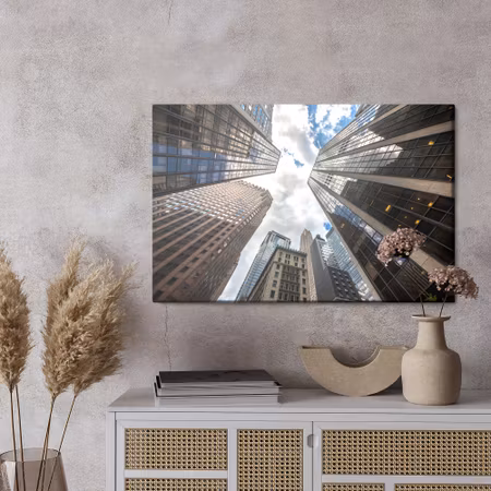 Canvastavla - Bottom view of new york city&#039;s