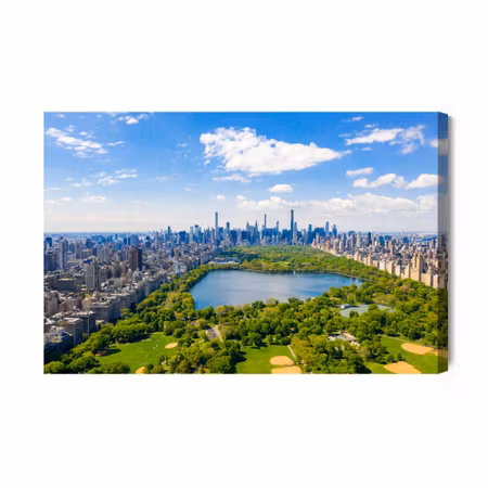 Canvastavla - Aerial view of central park in new york