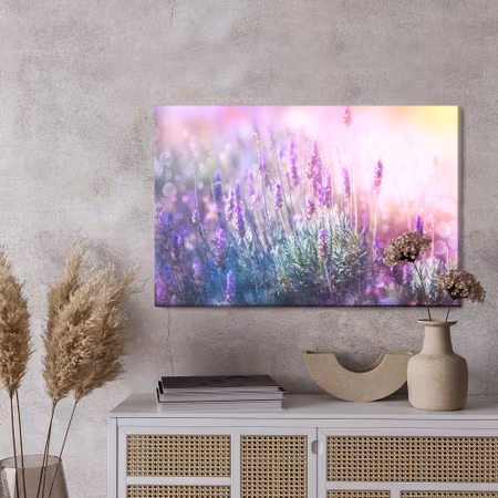 Canvastavla - Blooming lavender 3d