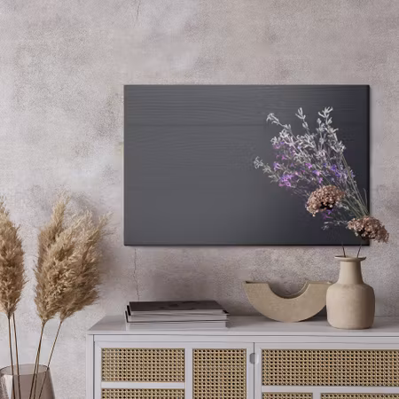 Canvastavla - Lavender on the background of dark boards