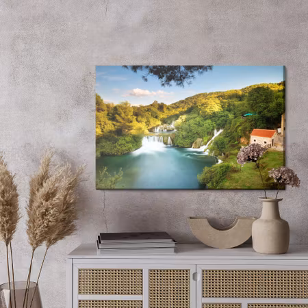 Canvastavla - Skradinski buk waterfall in Croatia