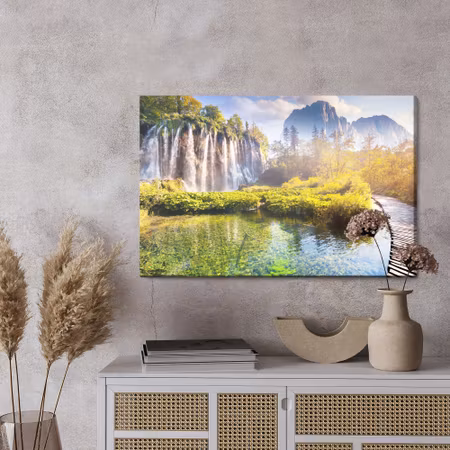 Canvastavla - Great waterfall in Croatia