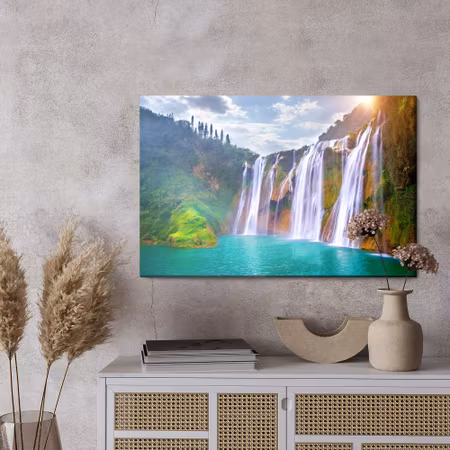 Canvastavla - Jiulong waterfall in china