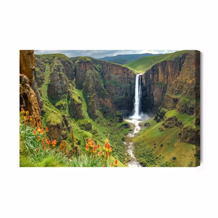 Canvastavla - A majestic waterfall in lesotho